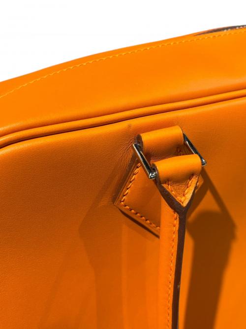 HERMES（エルメス）HERMES (エルメス) Plume 28 プリュム 28/オレンジ/▢K刻印：2007年製造/シルバー金具 オレンジ サイズ:28の古着・服飾アイテム