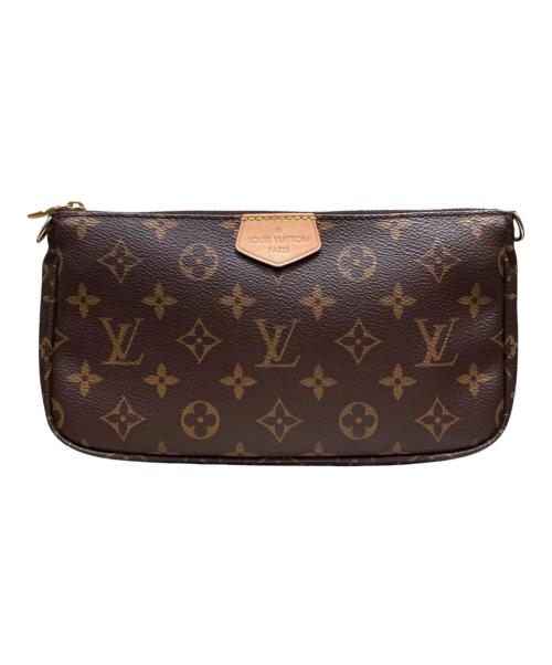 LOUIS VUITTON（ルイ ヴィトン）LOUIS VUITTON (ルイ ヴィトン) モノグラム ミュルティ ポシェット アクセソワール ブラウンの古着・服飾アイテム
