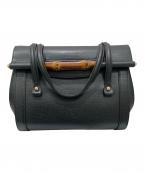GUCCIグッチ）の古着「バンブーハンドバッグ」｜ブラック
