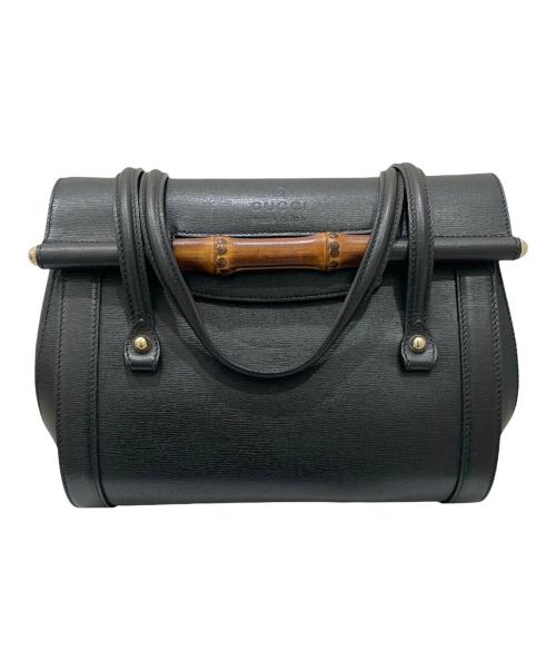 GUCCI（グッチ）GUCCI (グッチ) バンブーハンドバッグ ブラックの古着・服飾アイテム