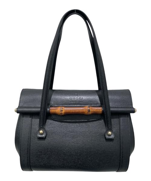 GUCCI（グッチ）GUCCI (グッチ) バンブーハンドバッグ ブラックの古着・服飾アイテム