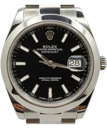 ROLEX（ロレックス）の古着「Datejust 41 デイトジャスト41 Ref.126300 41mm ブライトブラック文字盤」｜ブライトブラック文字盤