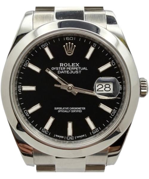 ROLEX（ロレックス）ROLEX (ロレックス) Datejust 41 デイトジャスト41 Ref.126300 41mm ブライトブラック文字盤 ブライトブラック文字盤 サイズ:41の古着・服飾アイテム