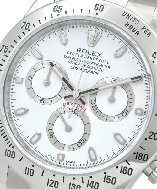 ROLEX（ロレックス）ROLEX (ロレックス) Cosmograph Daytona コスモグラフ デイトナ Ref.116520 40mm 白文字盤 白文字盤 サイズ:40mm/19cmの古着・服飾アイテム