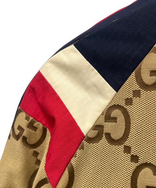 GUCCI（グッチ）GUCCI (グッチ) GGジャガード キャンバス ハイネック ジップ ブルゾン ベージュ サイズ:50の古着・服飾アイテム