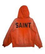 SAINT MICHAEL×BerBerJinセントマイケル×ベンベルジン）の古着「BB DBL FACE HOODIE」｜オレンジ