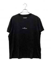 Maison Margiela（メゾンマルジェラ）の古着「ディストーテッド ロゴ TシャツリバースロゴTシャツ」｜ブラック
