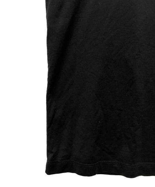 Maison Margiela（メゾンマルジェラ）Maison Margiela (メゾンマルジェラ) ディストーテッド ロゴ TシャツリバースロゴTシャツ ブラック サイズ:50の古着・服飾アイテム