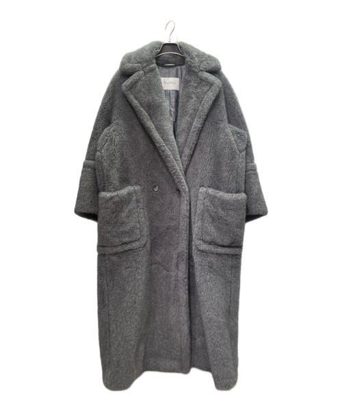 MaxMara（マックスマーラ）MaxMara (マックスマーラ) テディベアコート/アイコンコート/アルパカ混/シルク混/オーバーシルエットコート グレー サイズ:XSの古着・服飾アイテム