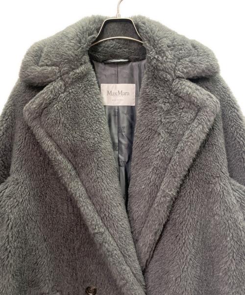 MaxMara（マックスマーラ）MaxMara (マックスマーラ) テディベアコート/アイコンコート/アルパカ混/シルク混/オーバーシルエットコート グレー サイズ:XSの古着・服飾アイテム