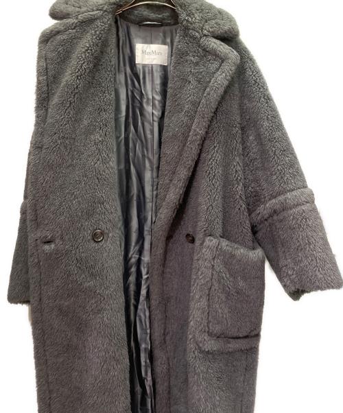MaxMara（マックスマーラ）MaxMara (マックスマーラ) テディベアコート/アイコンコート/アルパカ混/シルク混/オーバーシルエットコート グレー サイズ:XSの古着・服飾アイテム