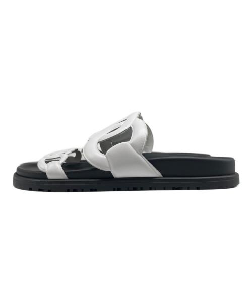 HERMES（エルメス）HERMES (エルメス) エクストラ レザーサンダル/Extra Leather Sandals ブラック サイズ:36 未使用品の古着・服飾アイテム