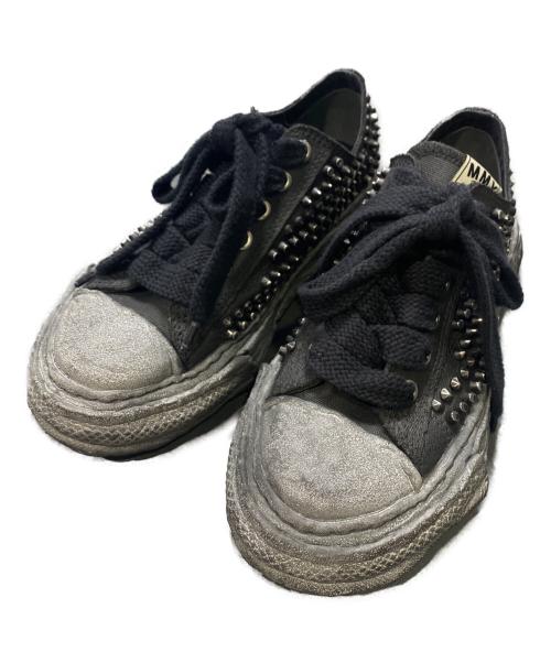 MIHARA YASUHIRO（ミハラヤスヒロ）MIHARA YASUHIRO (ミハラヤスヒロ) PETERSON 23 studded paint canvas Low-Top ブラック サイズ:40の古着・服飾アイテム