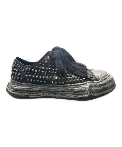MIHARA YASUHIRO（ミハラヤスヒロ）MIHARA YASUHIRO (ミハラヤスヒロ) PETERSON 23 studded paint canvas Low-Top ブラック サイズ:40の古着・服飾アイテム