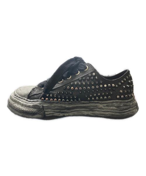 MIHARA YASUHIRO（ミハラヤスヒロ）MIHARA YASUHIRO (ミハラヤスヒロ) PETERSON 23 studded paint canvas Low-Top ブラック サイズ:40の古着・服飾アイテム