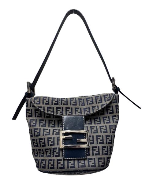 FENDI（フェンディ）FENDI (フェンディ) マンマバッケト ベージュ×ネイビー サイズ:-の古着・服飾アイテム