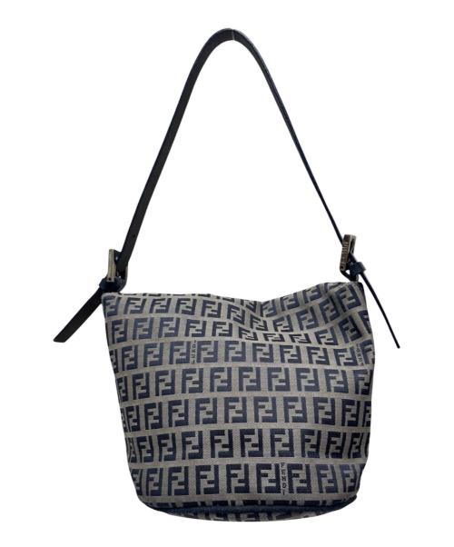 FENDI（フェンディ）FENDI (フェンディ) マンマバッケト ベージュ×ネイビー サイズ:-の古着・服飾アイテム