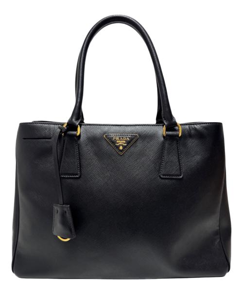 PRADA（プラダ）PRADA (プラダ) サフィアーノハンドバッグ ブラック サイズ:-の古着・服飾アイテム