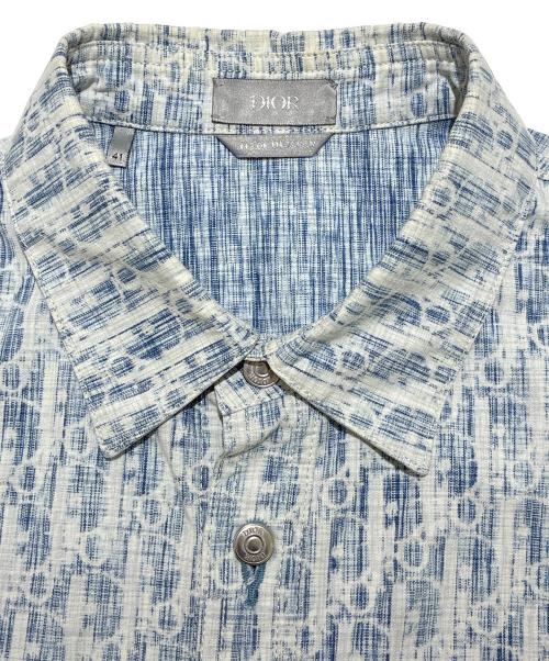Dior（ディオール）Dior (ディオール) オブリークデニムシャツ/013D585BY989 インディゴ サイズ:41の古着・服飾アイテム