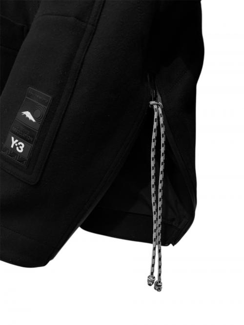 Y-3（ワイスリー）Y-3 (ワイスリー) W CH3 WOOL MELTON DUFFLE COAT ブラック サイズ:XSの古着・服飾アイテム