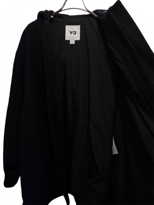 Y-3（ワイスリー）Y-3 (ワイスリー) W CH3 WOOL MELTON DUFFLE COAT ブラック サイズ:XSの古着・服飾アイテム