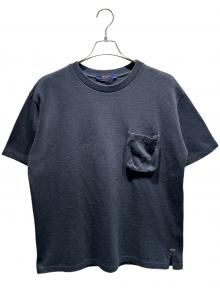 LOUIS VUITTON（ルイ ヴィトン）の古着「3Dポケット クルーネックジャガードTシャツ/RM212Q TCL HIY49W」｜ネイビー