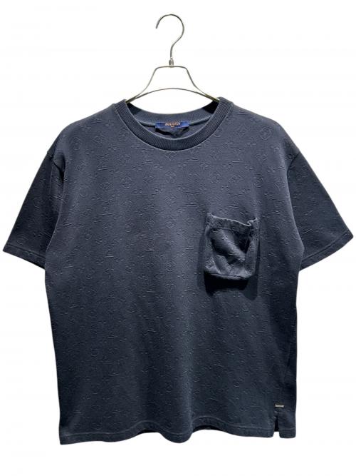 LOUIS VUITTON（ルイ ヴィトン）LOUIS VUITTON (ルイ ヴィトン) 3Dポケット クルーネックジャガードTシャツ/RM212Q TCL HIY49W ネイビー サイズ:Lの古着・服飾アイテム
