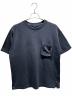 LOUIS VUITTON（ルイ ヴィトン）の古着「3Dポケット クルーネックジャガードTシャツ/RM212Q TCL HIY49W」｜ネイビー