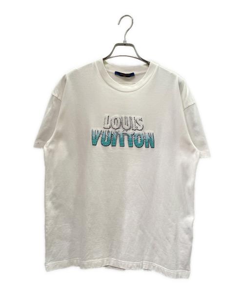 LOUIS VUITTON（ルイ ヴィトン）LOUIS VUITTON (ルイ ヴィトン) エンブロイダード ビーズ カットソー ホワイト サイズ:XSの古着・服飾アイテム