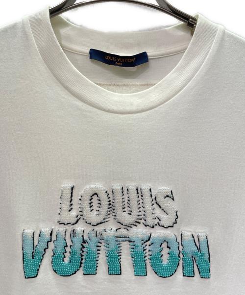 LOUIS VUITTON（ルイ ヴィトン）LOUIS VUITTON (ルイ ヴィトン) エンブロイダード ビーズ カットソー ホワイト サイズ:XSの古着・服飾アイテム