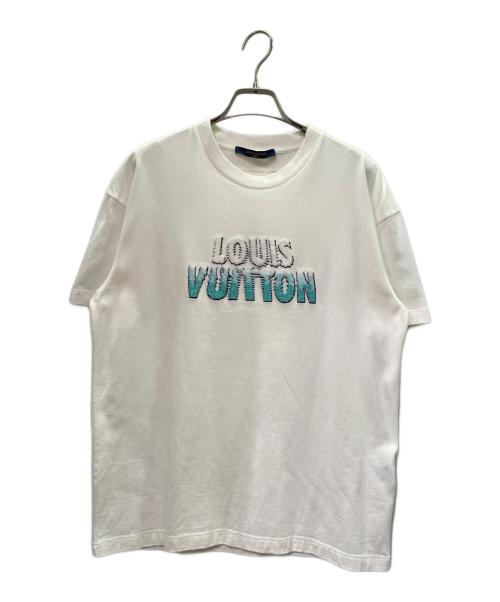 LOUIS VUITTON（ルイ ヴィトン）LOUIS VUITTON (ルイ ヴィトン) エンブロイダード ビーズ カットソー ホワイト サイズ:XSの古着・服飾アイテム