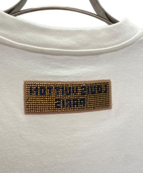 LOUIS VUITTON（ルイ ヴィトン）LOUIS VUITTON (ルイ ヴィトン) エンブロイダード ビーズ カットソー ホワイト サイズ:XSの古着・服飾アイテム