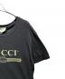中古・古着 GUCCI (グッチ) ヴィンテージ加工ロゴTシャツ ブラック サイズ:L：25000円