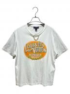 LOUIS VUITTONルイ ヴィトン）の古着「パリ トラベルスタンプTシャツ」｜ホワイト
