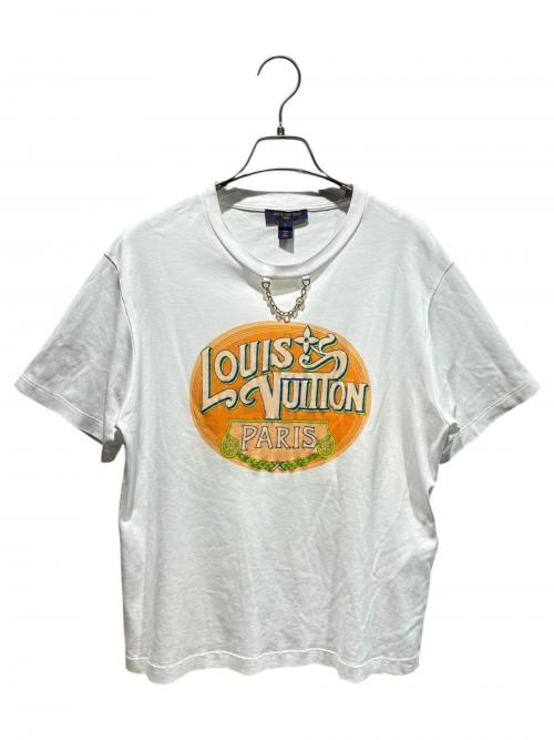 LOUIS VUITTON（ルイ ヴィトン）LOUIS VUITTON (ルイ ヴィトン) パリ トラベルスタンプTシャツ ホワイト サイズ:Lの古着・服飾アイテム