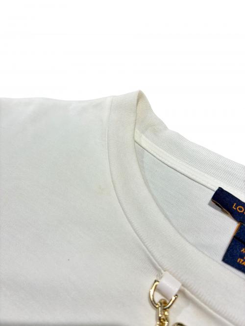 LOUIS VUITTON（ルイ ヴィトン）LOUIS VUITTON (ルイ ヴィトン) パリ トラベルスタンプTシャツ ホワイト サイズ:Lの古着・服飾アイテム