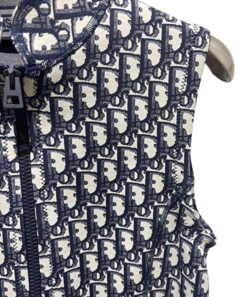 Christian Dior（クリスチャン ディオール）Christian Dior (クリスチャン ディオール) Oblique All-Over Print Sleeveless Dress/オブリーク総柄ノースリーブワンピース/143R04A4040 ネイビー サイズ:38の古着・服飾アイテム