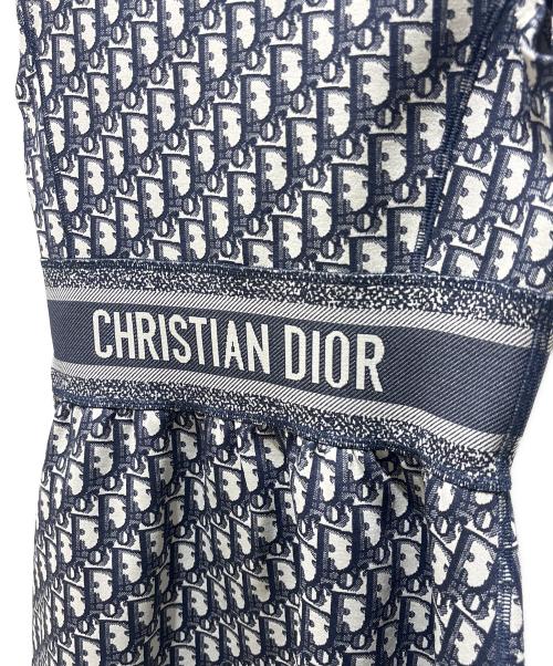 Christian Dior（クリスチャン ディオール）Christian Dior (クリスチャン ディオール) Oblique All-Over Print Sleeveless Dress/オブリーク総柄ノースリーブワンピース/143R04A4040 ネイビー サイズ:38の古着・服飾アイテム