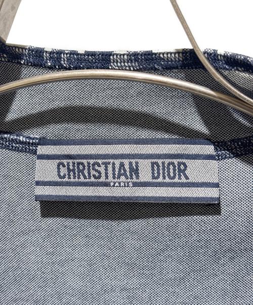 Christian Dior（クリスチャン ディオール）Christian Dior (クリスチャン ディオール) Oblique All-Over Print Sleeveless Dress/オブリーク総柄ノースリーブワンピース/143R04A4040 ネイビー サイズ:38の古着・服飾アイテム