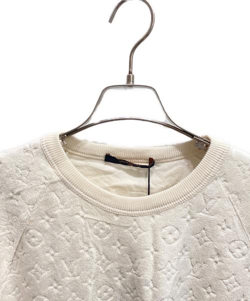 LOUIS VUITTON（ルイ ヴィトン）LOUIS VUITTON (ルイ ヴィトン) モノグラム パイル 半袖Tシャツ アイボリー サイズ:4Lの古着・服飾アイテム