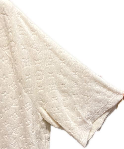 LOUIS VUITTON（ルイ ヴィトン）LOUIS VUITTON (ルイ ヴィトン) モノグラム パイル 半袖Tシャツ アイボリー サイズ:4Lの古着・服飾アイテム