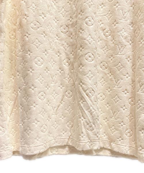 LOUIS VUITTON（ルイ ヴィトン）LOUIS VUITTON (ルイ ヴィトン) モノグラム パイル 半袖Tシャツ アイボリー サイズ:4Lの古着・服飾アイテム
