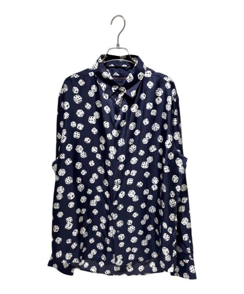 LOUIS VUITTON（ルイ ヴィトン）LOUIS VUITTON (ルイ ヴィトン) All-Over Dice Print Shirt/総柄ダイスシャツ/HFS08W ネイビー サイズ:XLの古着・服飾アイテム