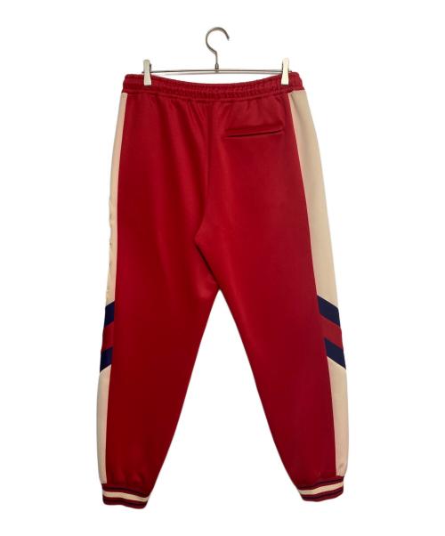 GUCCI（グッチ）GUCCI (グッチ) Neoprene Track Webbed Pant レッド サイズ:Lの古着・服飾アイテム