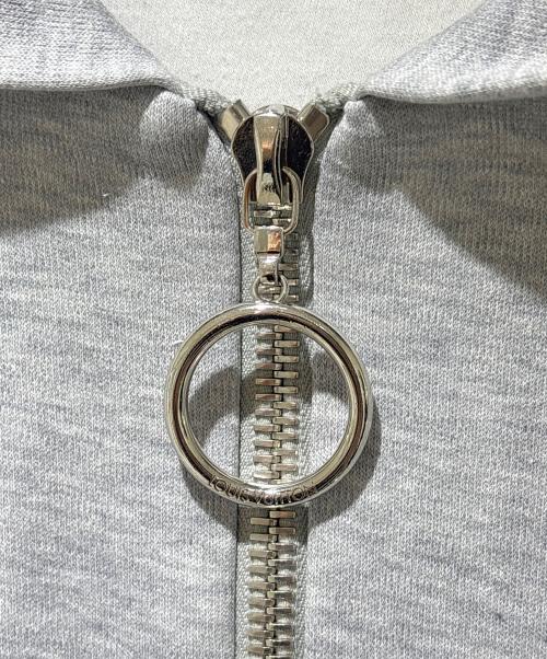 LOUIS VUITTON（ルイ ヴィトン）LOUIS VUITTON (ルイ ヴィトン) レターエンブロイダリー ジップアップパーカー/FFST04FED ライトグレー サイズ:Lの古着・服飾アイテム