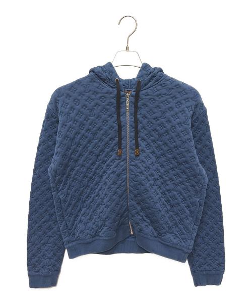LOUIS VUITTON（ルイ ヴィトン）LOUIS VUITTON (ルイ ヴィトン) モノグラム スウェット ジップアップパーカー ブルー サイズ:XSの古着・服飾アイテム