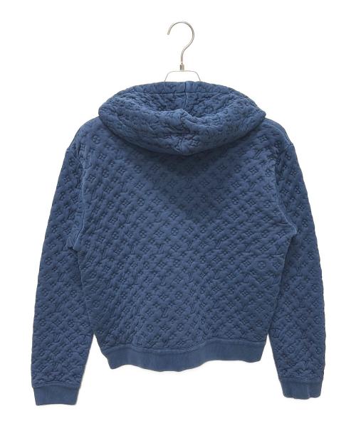 LOUIS VUITTON（ルイ ヴィトン）LOUIS VUITTON (ルイ ヴィトン) モノグラム スウェット ジップアップパーカー ブルー サイズ:XSの古着・服飾アイテム