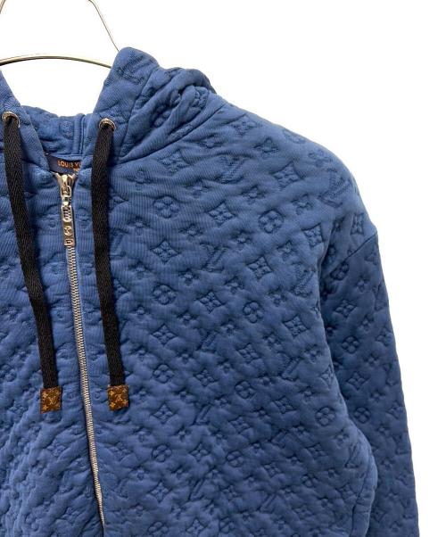 LOUIS VUITTON（ルイ ヴィトン）LOUIS VUITTON (ルイ ヴィトン) モノグラム スウェット ジップアップパーカー ブルー サイズ:XSの古着・服飾アイテム