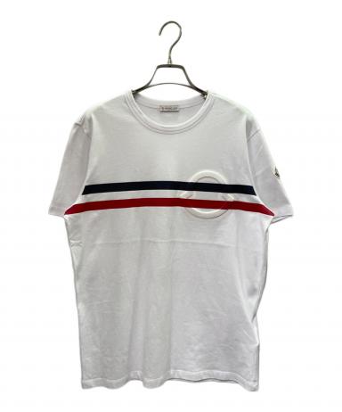 中古・古着通販】MONCLER (モンクレール) トリコロール半袖Tシャツ