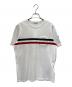 MONCLER（モンクレール）の古着「トリコロール半袖Tシャツ」｜ホワイト